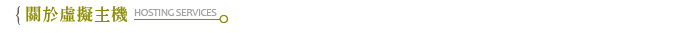 關於虛擬主機